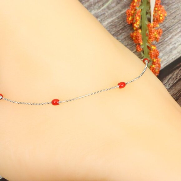 "Elegant Handmade Anklet – Delicate Jewelry for Women, MAR091361 - Picture 9 of 10